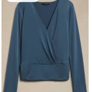 Banana Republic Crepe Wrap Top